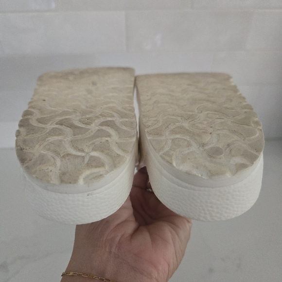 Birkenstock Essentials Gizeh Footbed Thong Slip-on Sandals Foam Light White 37 - Picture 8 of 9